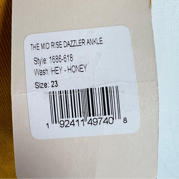 NWT MOTHER USA Made 🇺🇸 THE MID RISE DAZZLER ANKLE HEY-HONEY Corduroy Pants 23 - Picture 15 of 16